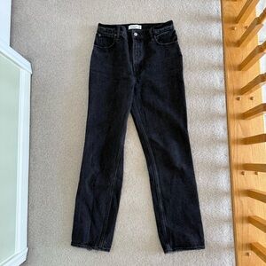 Abercrombie & Fitch 90s Straight Ultra High Rise Jeans - black